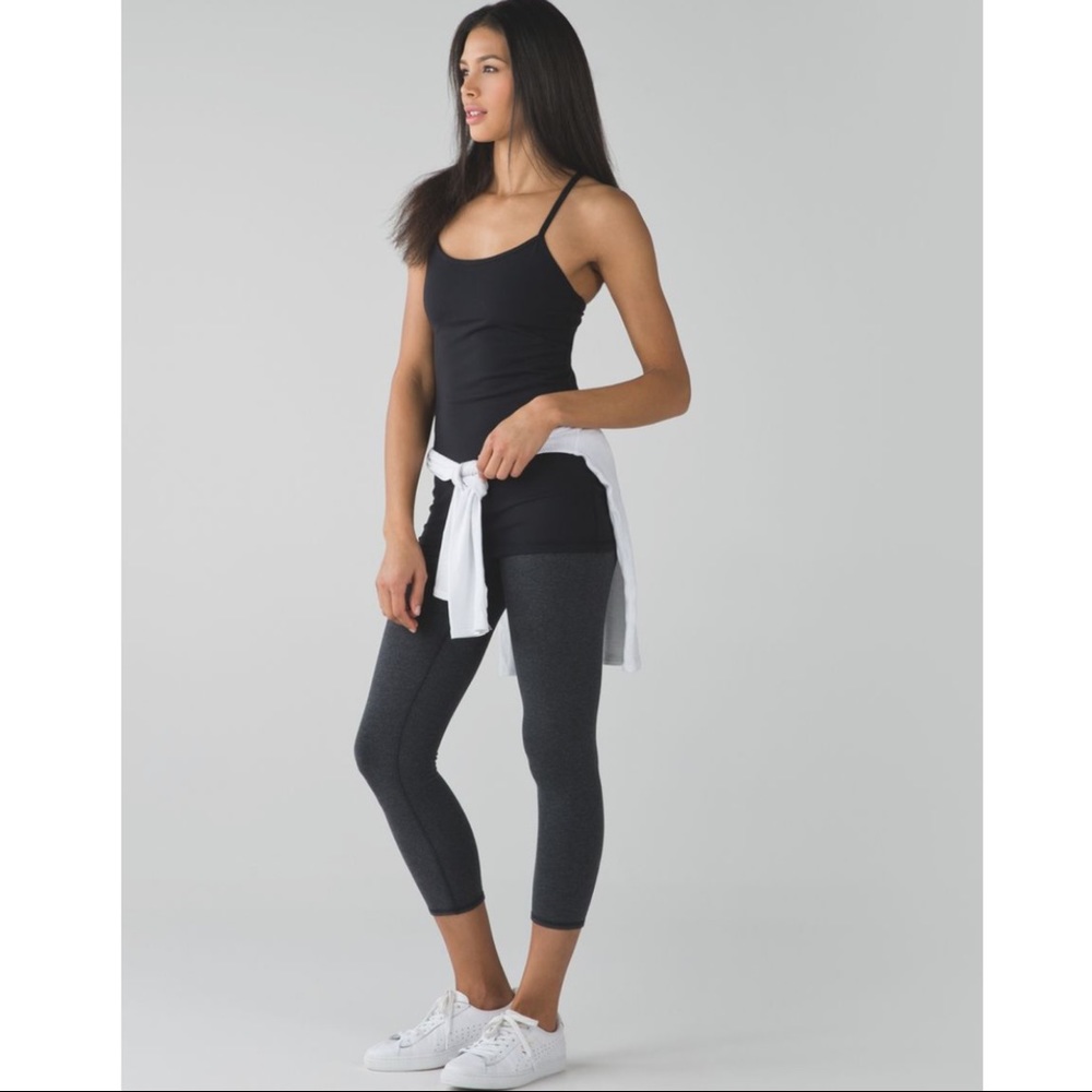 lululemon athletica Black Slim Strap Tank Top